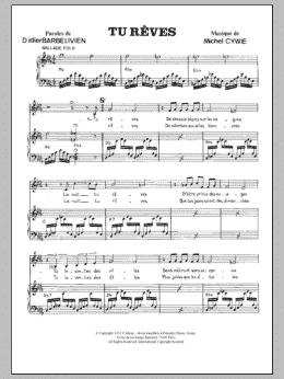 page one of Tu Reves (Piano & Vocal)