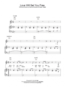 page one of Love Will Set You Free (Piano, Vocal & Guitar Chords)