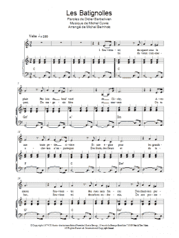 page one of Les Batignolles (Piano & Vocal)