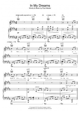 page one of In My Dreams (Piano, Vocal & Guitar Chords)