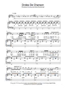 page one of Drole De Chanson (Piano & Vocal)