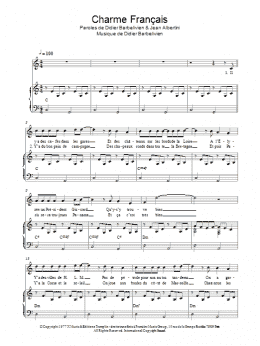 page one of Charme Francais (Piano & Vocal)