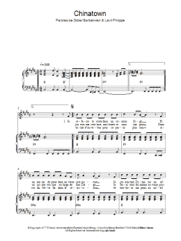 page one of Chinatown (Piano & Vocal)