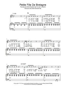 page one of Petite Fille De Bretagne (Piano & Vocal)