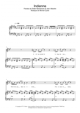 page one of Indienne (Piano & Vocal)