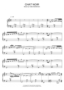 page one of Chat Noir (Piano Solo)