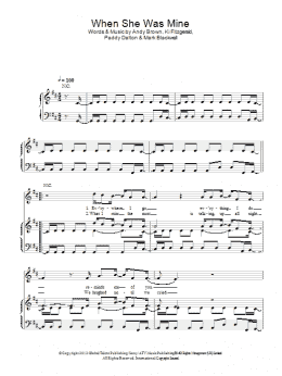 page one of When She Was Mine (Piano, Vocal & Guitar Chords)