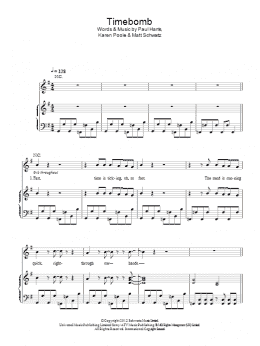 page one of Timebomb (Piano, Vocal & Guitar Chords)