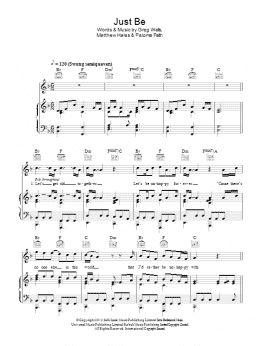 page one of Just Be (Piano, Vocal & Guitar Chords)