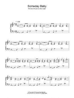 page one of Someday Baby (Piano Solo)