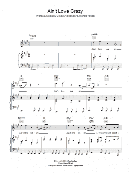 page one of Ain't Love Crazy (Piano, Vocal & Guitar Chords)
