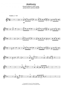 page one of Jealousy (Violin Solo)