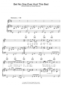 page one of Bet No One Ever Hurt This Bad (Piano, Vocal & Guitar Chords)