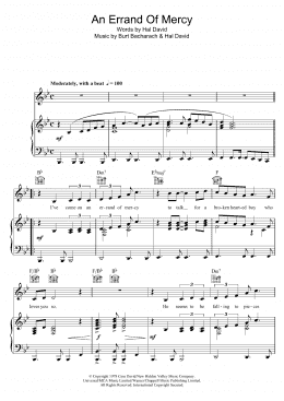 page one of An Errand Of Mercy (Piano, Vocal & Guitar Chords)