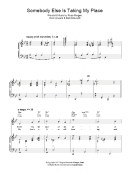 page one of Somebody Else Is Taking My Place (Piano, Vocal & Guitar Chords)