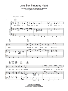 page one of Juke Box Saturday Night (Piano, Vocal & Guitar Chords)