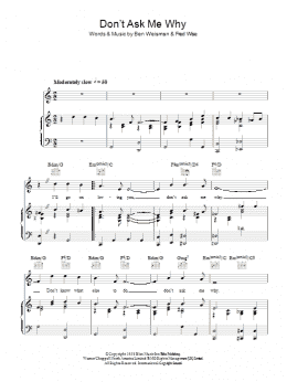 page one of Don't Ask Me Why (Piano, Vocal & Guitar Chords)