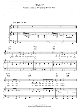 page one of Charro (Piano, Vocal & Guitar Chords)