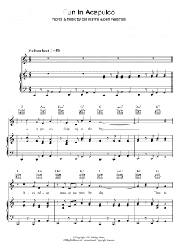 page one of Fun In Acapulco (Piano, Vocal & Guitar Chords)