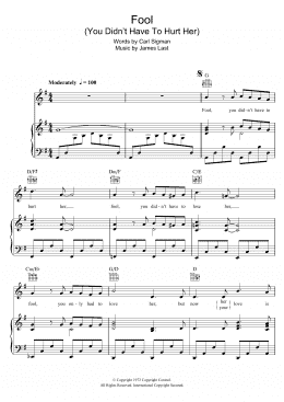 page one of Fool (You Didn't Have To Hurt Her) (Piano, Vocal & Guitar Chords)