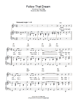 page one of Follow That Dream (Piano, Vocal & Guitar Chords)