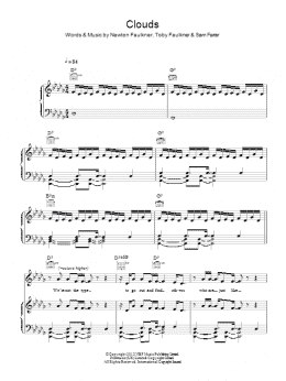 page one of Clouds (Piano, Vocal & Guitar Chords)
