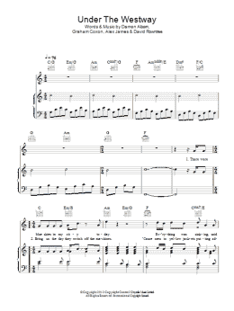 page one of Under The Westway (Piano, Vocal & Guitar Chords)