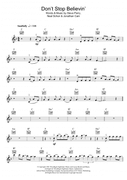 page one of Don't Stop Believin' (Violin Solo)