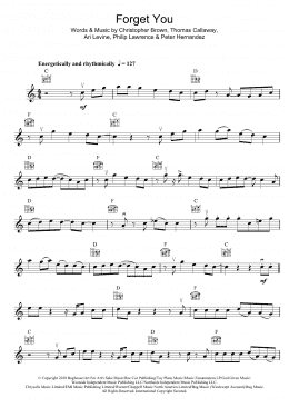 page one of Forget You (Violin Solo)