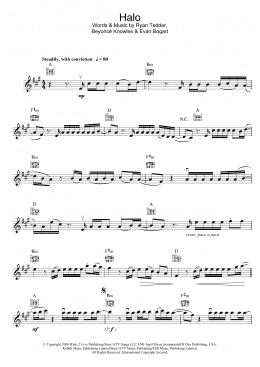 page one of Halo (Violin Solo)