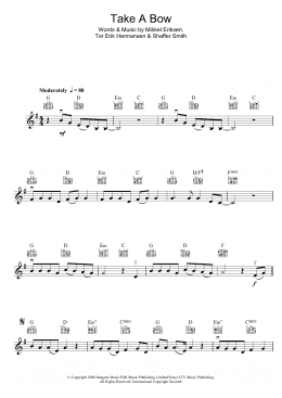 page one of Take A Bow (Violin Solo)