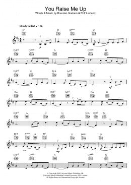 page one of You Raise Me Up (Violin Solo)
