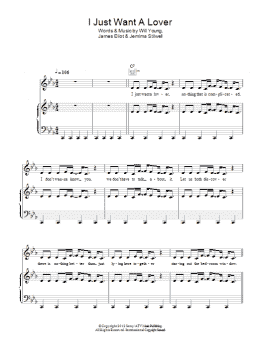 page one of I Just Want A Lover (Piano, Vocal & Guitar Chords)