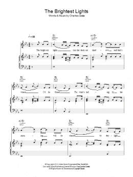page one of The Brightest Lights (Piano, Vocal & Guitar Chords)