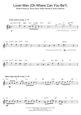 page one of Lover Man (Oh, Where Can You Be?) (Alto Sax Solo)