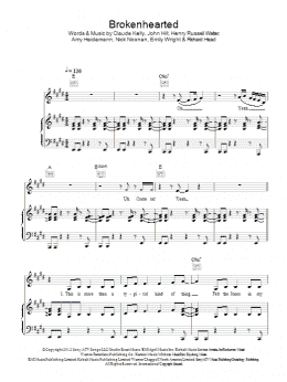 page one of Brokenhearted (Piano, Vocal & Guitar Chords)