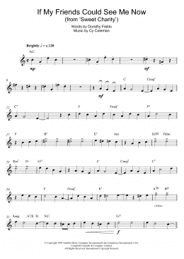 page one of If My Friends Could See Me Now (from Sweet Charity) (Alto Sax Solo)