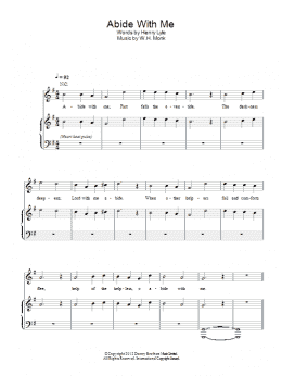 page one of Abide With Me (Piano, Vocal & Guitar Chords)