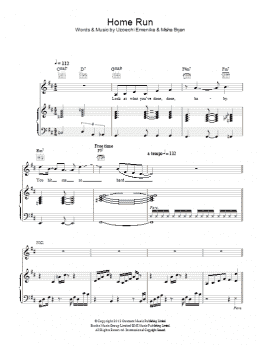 page one of Home Run (Piano, Vocal & Guitar Chords)