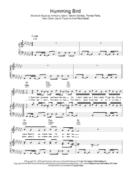 page one of Humming Bird (Piano, Vocal & Guitar Chords)