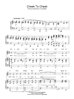 page one of Cheek To Cheek (Piano, Vocal & Guitar Chords)