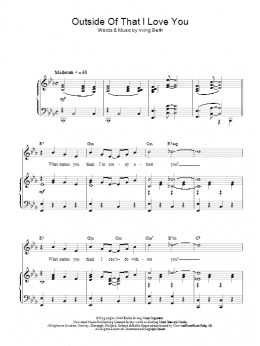 page one of Outside Of That I Love You (Piano, Vocal & Guitar Chords)