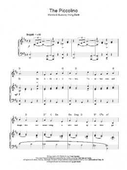 page one of The Piccolino (Piano, Vocal & Guitar Chords)