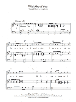 page one of Wild About You (Piano, Vocal & Guitar Chords)
