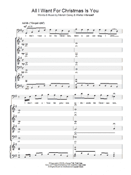 page one of All I Want For Christmas Is You (arr. Matthew O'Donovan) (SATB Choir)