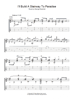 page one of I'll Build A Stairway To Paradise (Easy Guitar)
