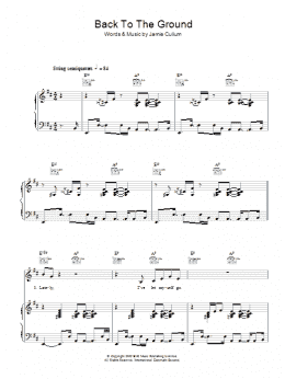 page one of Back To The Ground (Piano, Vocal & Guitar Chords)