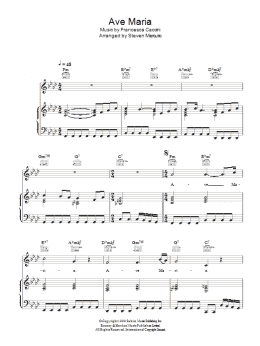 page one of Ave Maria (Piano, Vocal & Guitar Chords)