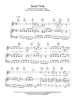 page one of Good Time (Piano, Vocal & Guitar Chords)