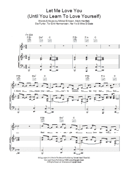 page one of Let Me Love You (Until You Learn To Love Yourself) (Piano, Vocal & Guitar Chords)